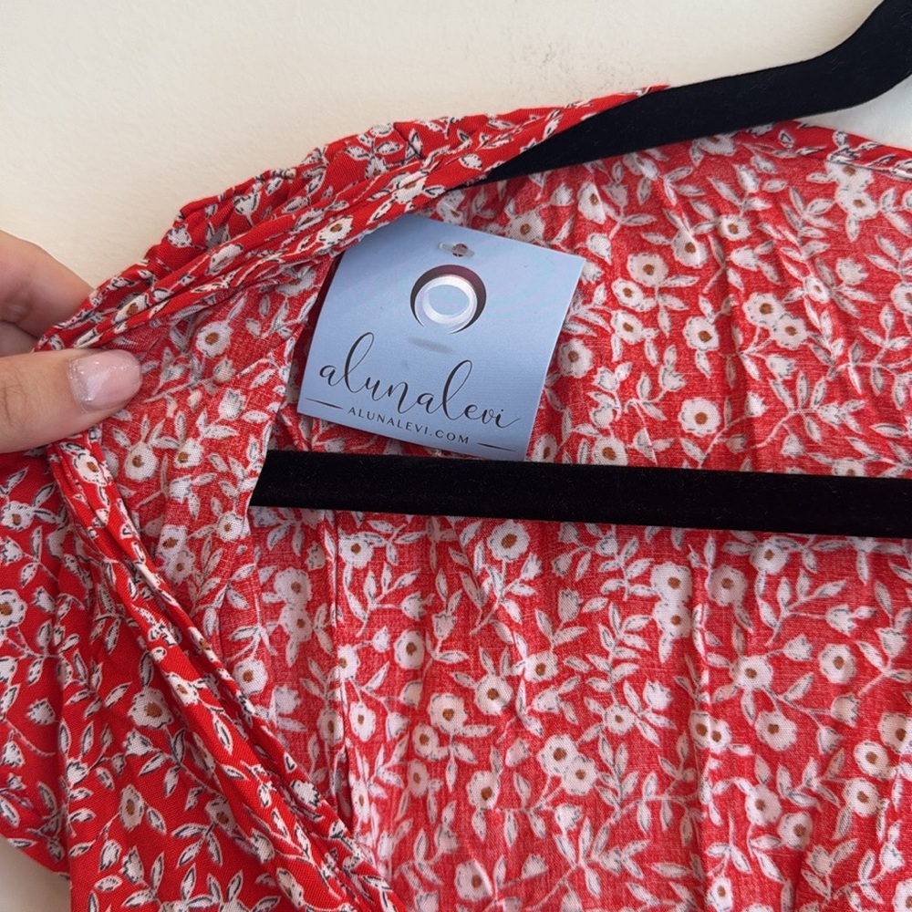 FLORAL REDāMINI DRESS - Picture 8 of 10